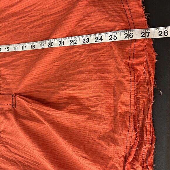 WE THE FREE~FREE PEOPLE BLACK TIE TUX SHIRT TIGER RED SIZE XS Orange​ - Picture 8 of 9